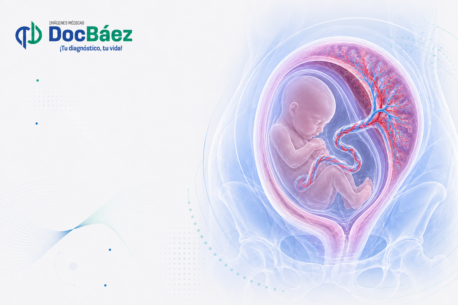 Ecografía obstétrica con evaluación placentaria y fetal, con Doppler